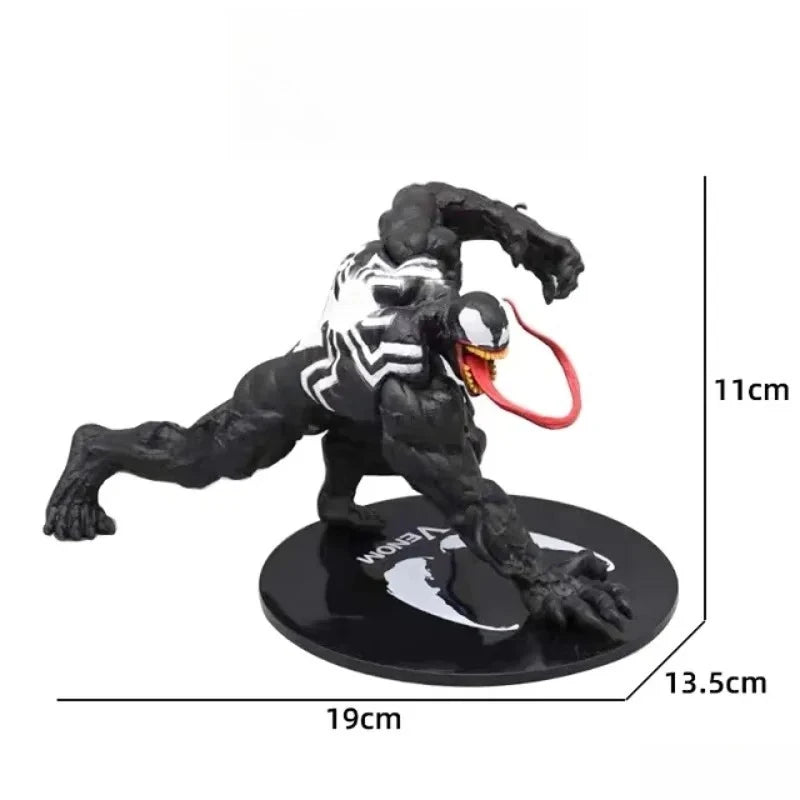 HOT NEW 2026 Latest Venom Solid PVC Lying Position Venom Villain Alliance Spider Man Anime Handmade Model Decoration Doll