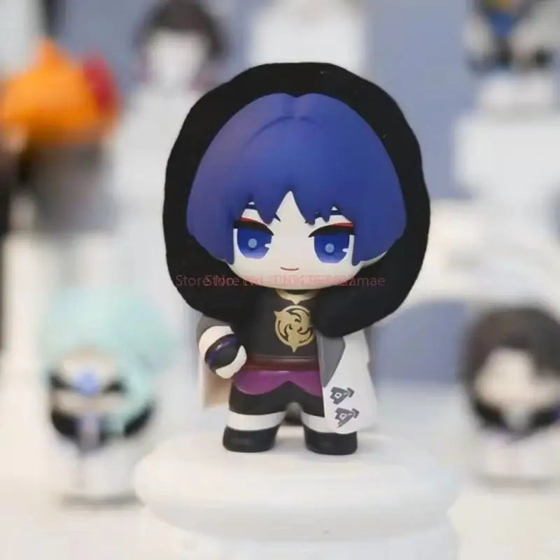 2025  Original Suplay Genshin Fatui Harbingers Blind Box MiHoYo Cute Figure Desktop Decor Model Surprise Box Birthday Gift Toy