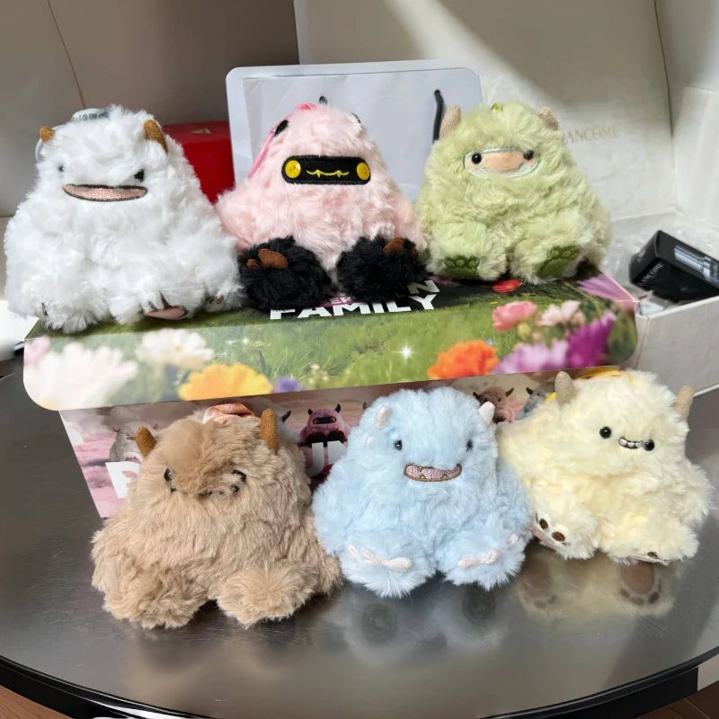 MOMOTOY Dundun Family Series Blind Box Cute Collectible Monster Anime Figures Surprise Bag Plush Pendant Dolls Trendy Girl Gifts