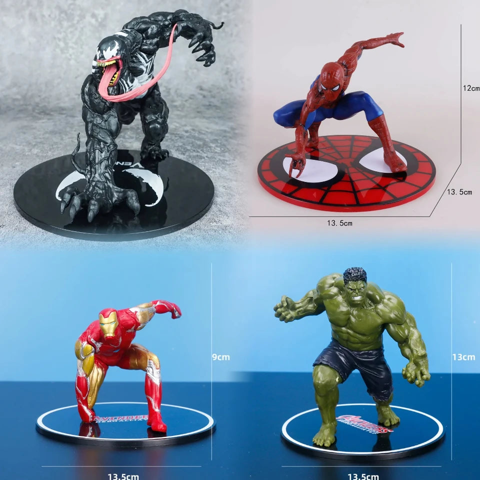 HOT NEW 2026 Latest Venom Solid PVC Lying Position Venom Villain Alliance Spider Man Anime Handmade Model Decoration Doll