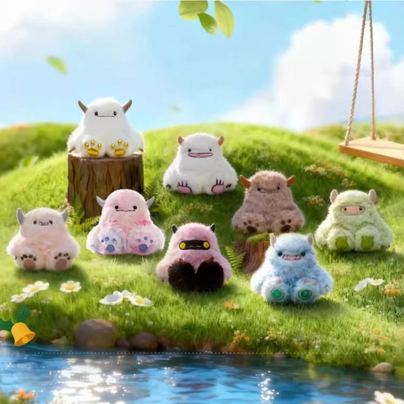 MOMOTOY Dundun Family Series Blind Box Cute Collectible Monster Anime Figures Surprise Bag Plush Pendant Dolls Trendy Girl Gifts