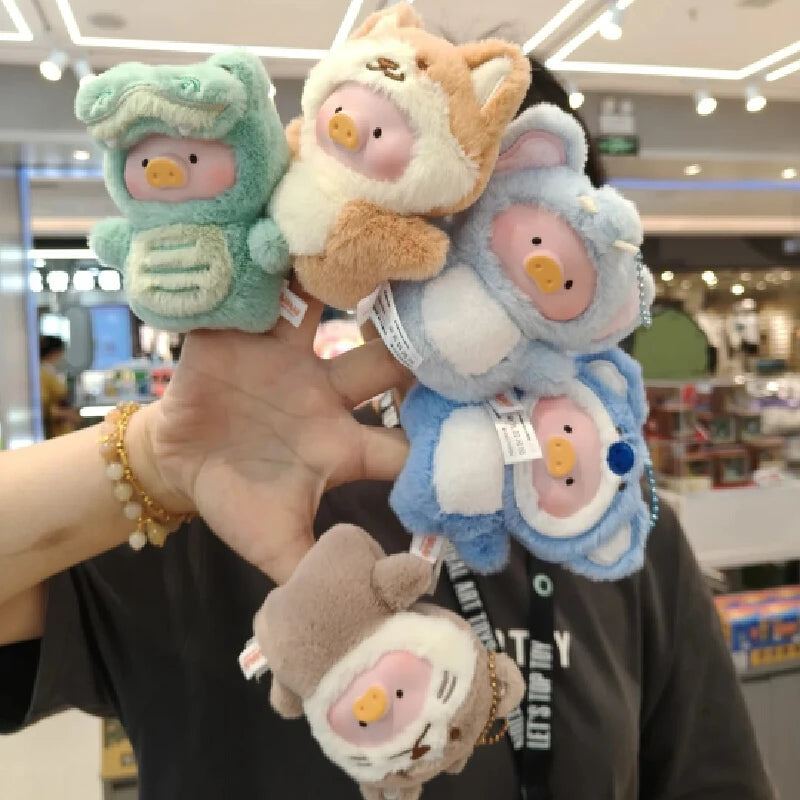 Blind Box Lulu Pig Animal Party Puppet Show Forest Theater Series Plush Blind Box Cute Lulu Pig Plush Doll Pendant Finger Doll